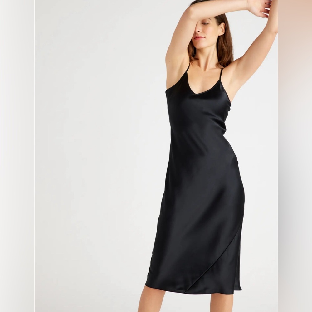 Quince Silk Slip Dress